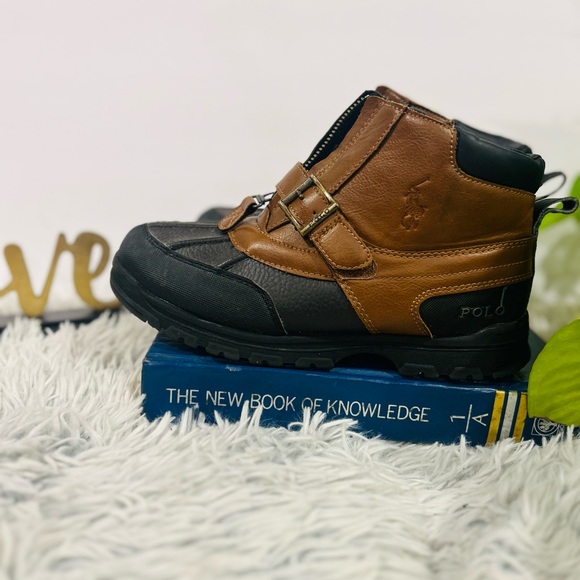 Polo by Ralph Lauren Kids Brown and Black Boots